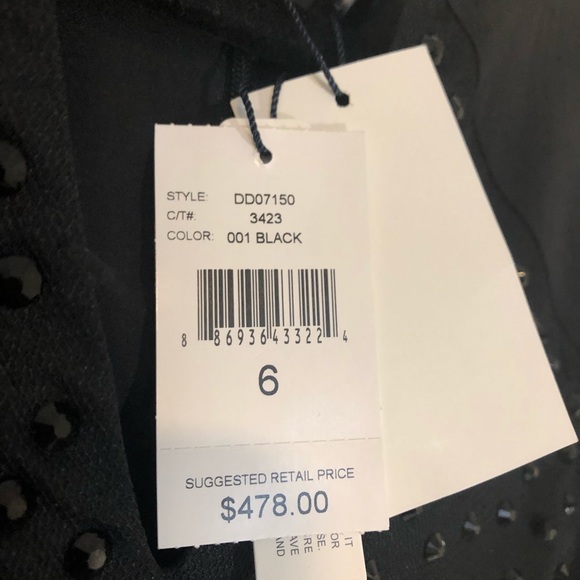 NWT Black Jeweled Tank Dress - Picture 5 of 8